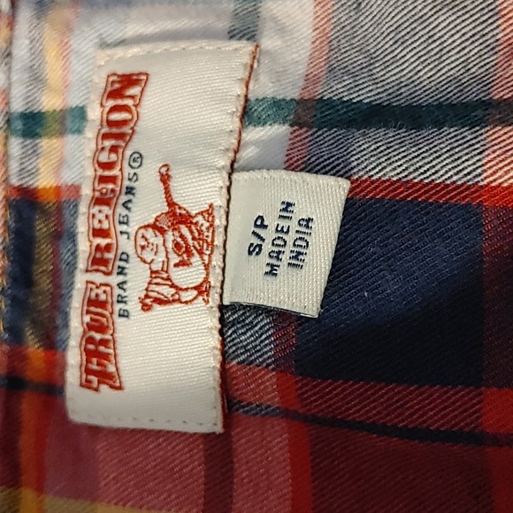 🌻WOMEN'S TRUE RELIGION WESTERN PLAID SHIRT - Picture 3 of 8
